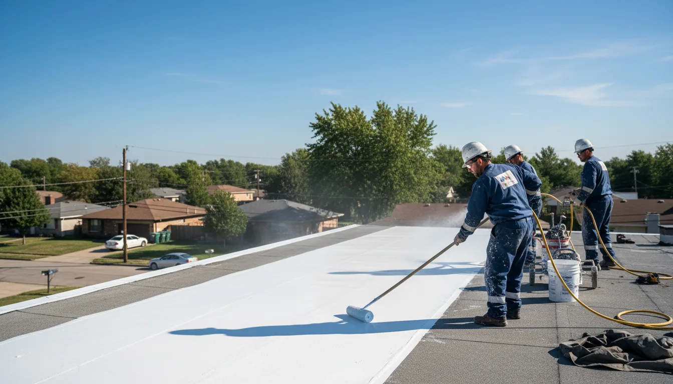 Commercial roof coating in Fort Worth, TX near me